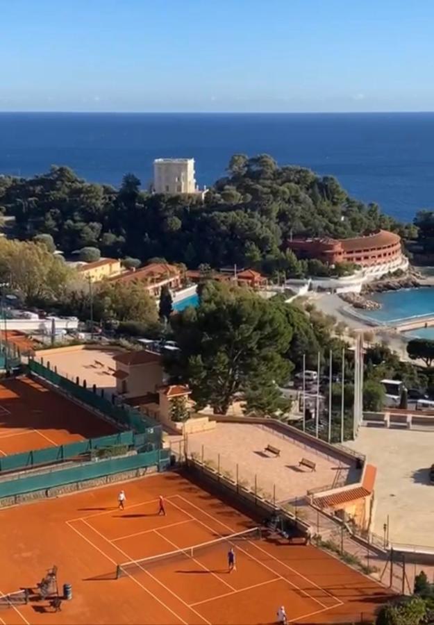 רוקברון-קאפ-מרט Fabulous !!Apartment A Front Of Legendary Monte Carlo Beach And Tennis Club ! מראה חיצוני תמונה